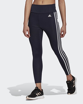 Легинсы женские Adidas DESIGNED TO MOVE HIGH-RISE 3-STRIPES 7/8 GT0178 в Магазине Спорт - Пермь
