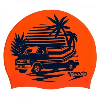 Шапочка для плавания детская SPEEDO Slogan Jr 8-08385 в магазине Спорт - Пермь