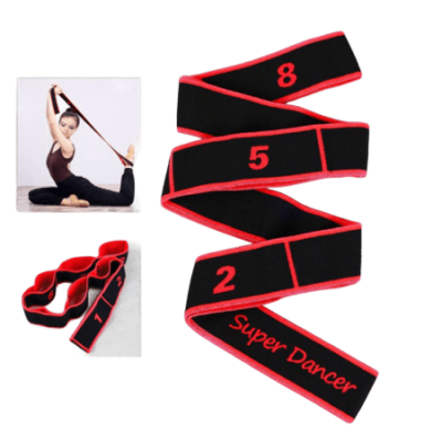 Эспандер - лента Woohooo Yoga Belt, 8 петель, красный в Магазине Спорт - Пермь