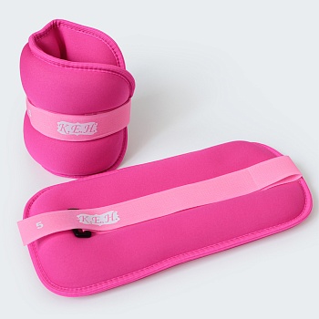 Утяжелители Неопреновые Дебют УНО-02Р, в комплекте 2 штуки по 200 г, цвет: розовый в Магазине Спорт - Пермь