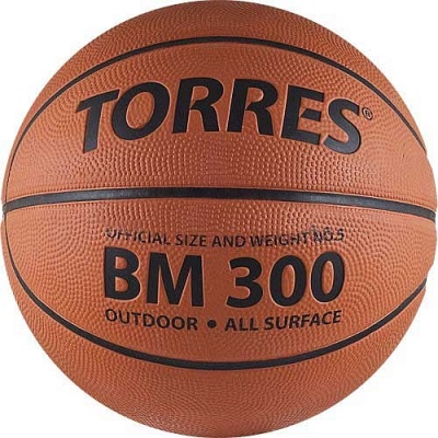 Мяч для баскетбола TORRES BM300, размер 6, B02016