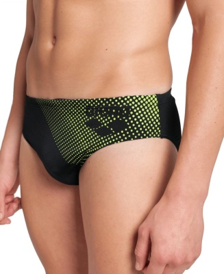 Мужские плавки Arena FOGGY DOTS SWIM BRIEFS, 008482 506, black-artic lime в магазине Спорт - Пермь