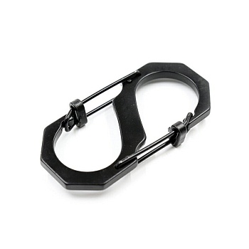 Карабин двойной Следопыт 5,5 см, сталь