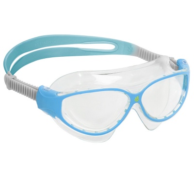 Очки-маска для плавания юниорские Mad Wave Junior FLAME Mask M0461 03 008W, цвет: голубой в магазине Спорт - Пермь