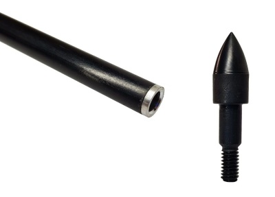 Стрела лучная фибергласс Centershot Spark 500 натуральное оперение 4" (CSTJ-C05001-Feathers)