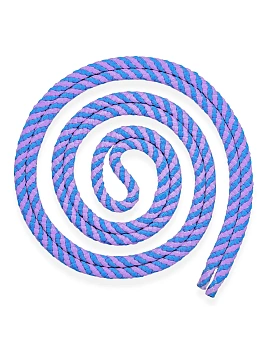 Скакалка гимнастическая Verba JUNIOR, 2,5м, сиренево-голубая