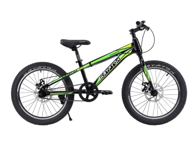 Велосипед Krypton Hyperion KH10BGY20HF, 20", 1 скорость, черный-зеленый в Магазине Спорт - Пермь