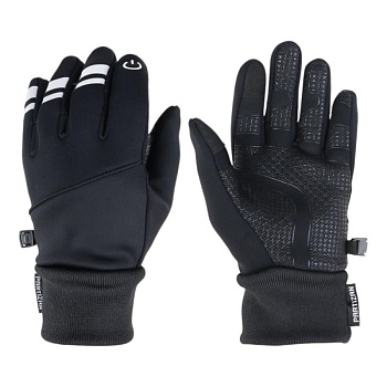 Перчатки велосипедные теплые осень/зима PARTIZAN A0022, черные