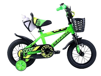 Велосипед Krypton Super KS01GY, 12", желто-зеленый