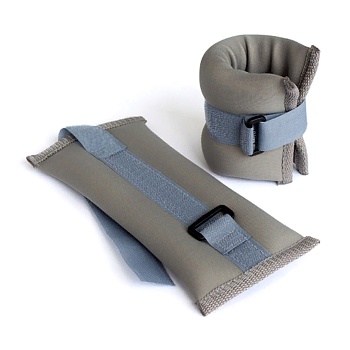 Утяжелители Неопреновые Дебют УТК400, в комплекте 2 штуки по 400 г, цвет: серый в Магазине Спорт - Пермь