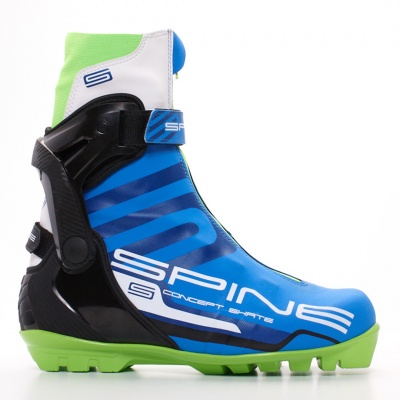 Лыжные ботинки SPINE SNS Concept Skate (496) (синий/черный/салатовый) в магазине Спорт - Пермь
