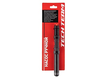 Насос велосипедный ручной M19-01, алюминевый