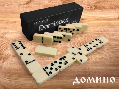 Домино В5018, черное