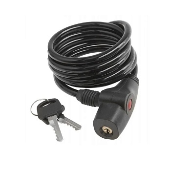 Замок велосипедный с ключом GOLDEN KEY (GK102.106), 8х1800 мм