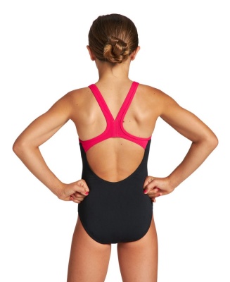 Купальник детский Arena BIGLOGO SWIM PRO BACK JR 001332 595,black-freak rose в магазине Спорт - Пермь