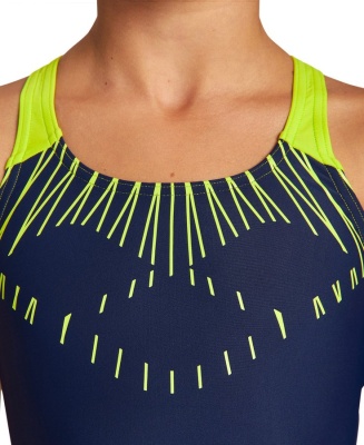 Купальник детский Arena TRICK SWIM PRO BACK JR 4391 760, navy-soft green в магазине Спорт - Пермь
