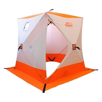 Палатка зимняя 2-местная куб Следопыт, 1,5 х1,5 м, Oxford 210D PU 1000, оранжевая