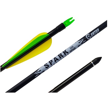 Стрела лучная фибергласс Centershot Spark 500 оперение Parabolic 3" (CSTJ-C05001)