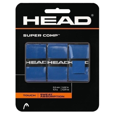 Овергрип HEAD Super Comp 285088BL, впитывающий, 3 штуки, синий