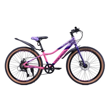 Велосипед COMIRON SMART 24", (12 рама), 7 скоростей, ригид лавандовый