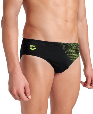 Мужские плавки Arena FOGGY DOTS SWIM BRIEFS, 008482 506, black-artic lime в магазине Спорт - Пермь