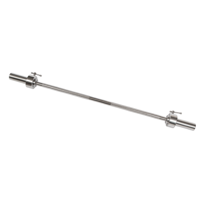 Гриф для штанги MB BARBELL длиной 1250мм, d=50, хром, с ломающимся стопором, нагрузка до 150кг, вес 12,5кг в Магазине Спорт - Пермь