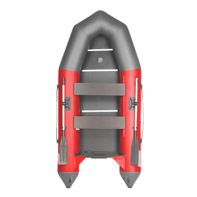 Лодка под мотор Тонар Капитан Т290 (киль+пол красный), серая (С-290SS)