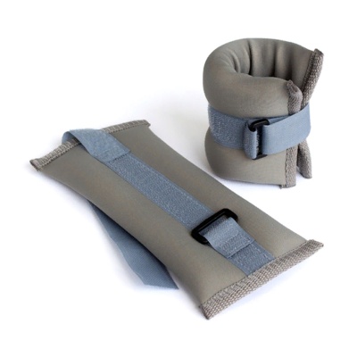 Утяжелители Неопреновые Дебют УТК200, в комплекте 2 штуки по 200 г, цвет: серый в Магазине Спорт - Пермь