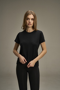 Футболка женская для бега ANTA TRAINING, черная, артикул 862517147U-9