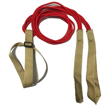 Эспандер лыжника / пловца / борца универсальный 1,7м, 1 резинка Plastep с креплением и лямками для рук в Магазине Спорт - Пермь