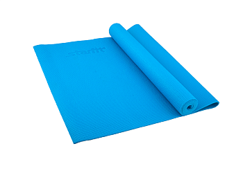 Коврик для йоги STARFIT FM-101, PVC, 183x61x0,4 см, синий в Магазине Спорт - Пермь