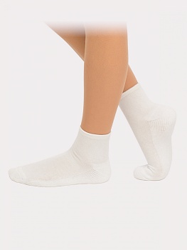 Носки спортивные Korri «Махровый след» СН-10, низкий паголёнок, белые