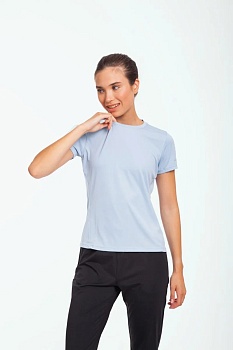 Футболка женская ANTA RUNNING, синяя, артикул 862335115-2