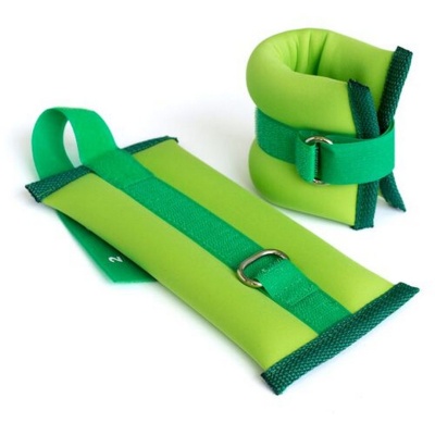 Утяжелители Неопреновые Дебют УТК300, в комплекте 2 штуки по 300 г, цвет: зеленый в Магазине Спорт - Пермь