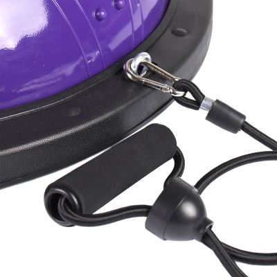 Полусфера BOSU BALL с эспандером B58Кn-V, фиолетовая в Магазине Спорт - Пермь