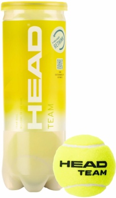 Мяч для большого тенниса HEAD Team 3B, упаковка 3 шт, одобрен ITF