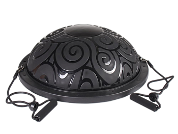 Полусфера BOSU BALL с эспандером B58Cu-B, черная в Магазине Спорт - Пермь