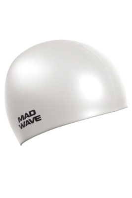 Шапочка для плавания Mad Wave Intensive Big, взрослая, M0531 12 2 02W, White в магазине Спорт - Пермь