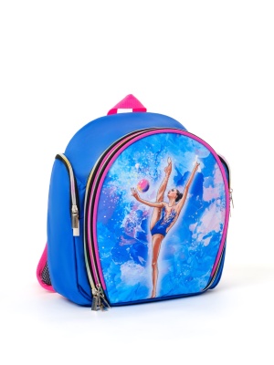 Рюкзак для художественной гимнастики Verba Sport S 062, голубая Грация, 33*28*15
