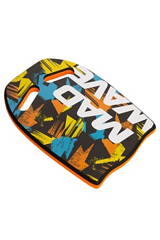 Доска для плавания Mad Wave Kickboard Ergo Printed,  M0729 03 0 07W, Orange в магазине Спорт - Пермь