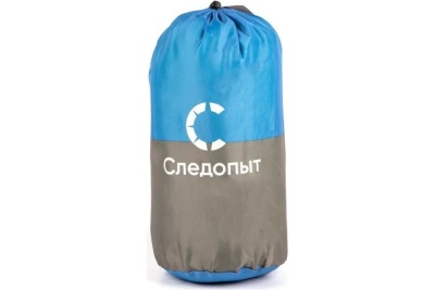 Надувной матрас Следопыт, размер 190 х 60 х 12 см,с насосом, голубой/серый
