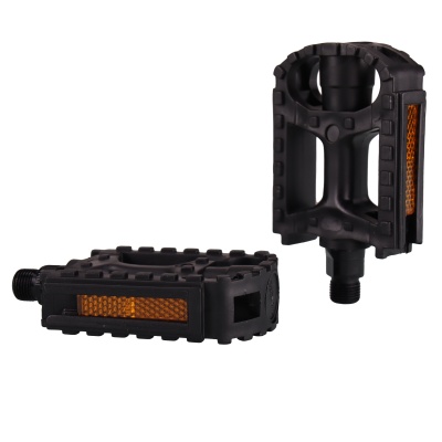 Педали COMIRON MIXIEER MX-P616,  полипропилен чёрный, стальные подшипники, 98х70мм в Магазине Спорт - Пермь