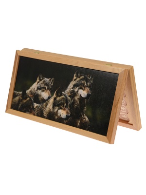 Нарды (Кинешма) печать Волки / 50 х 25 см