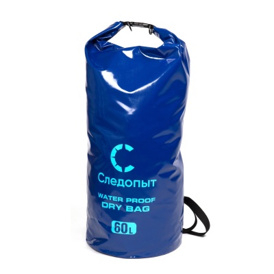 Гермомешок Следопыт Dry Bag, 60л, с лямками, синий