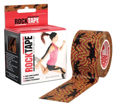 Кинезиотейп Rocktape, Design, 5 см х 5 м, коричневый GOA с ящерицей в Магазине Спорт - Пермь