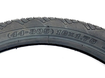 Покрышка 16" х 1,75", гладкая