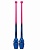 Булавы SASAKI М-34JKGH Galaxy Input-Rubber Clubs, 40,5 см, FRP x LPBU - розово-синий