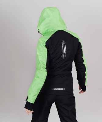 Горнолыжная куртка Nordski Extreme Black/Lime W NSW561180