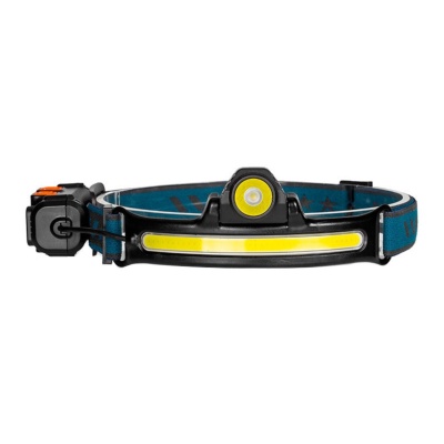 Фонарь налобный аккумуляторный, 15 Вт, 2000 мАч, COB, XPE, 6 режимов, индикатор заряда, USB 9094009