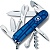Нож Victorinox 1.3703.T2 CLIMBER, 91 мм, полупрозрачный синий